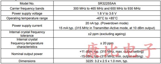 愛普生批量生產緊湊精確SR3225SAA晶振
