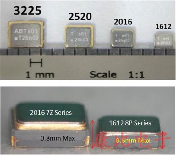 TXC晶振具備溫度補償控制功能1612系列精品詳情