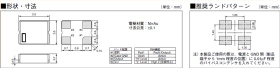 KC2520M晶振,超小型石英晶體諧振器,2520金屬殼石英晶振