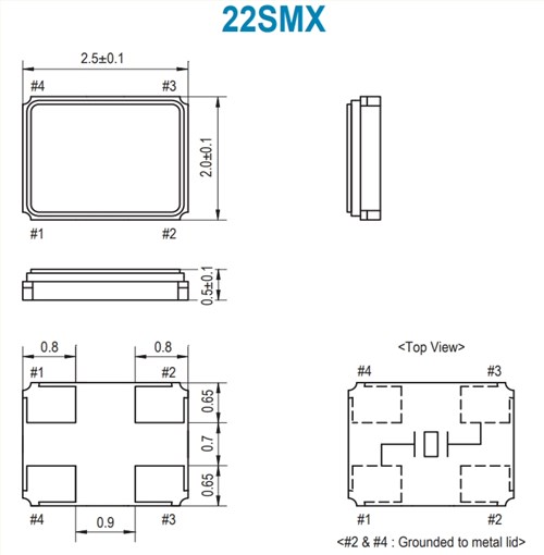 22M400-8\6G藍(lán)牙模塊晶振\進(jìn)口SMI石英貼片晶體22SMX
